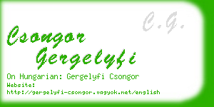 csongor gergelyfi business card